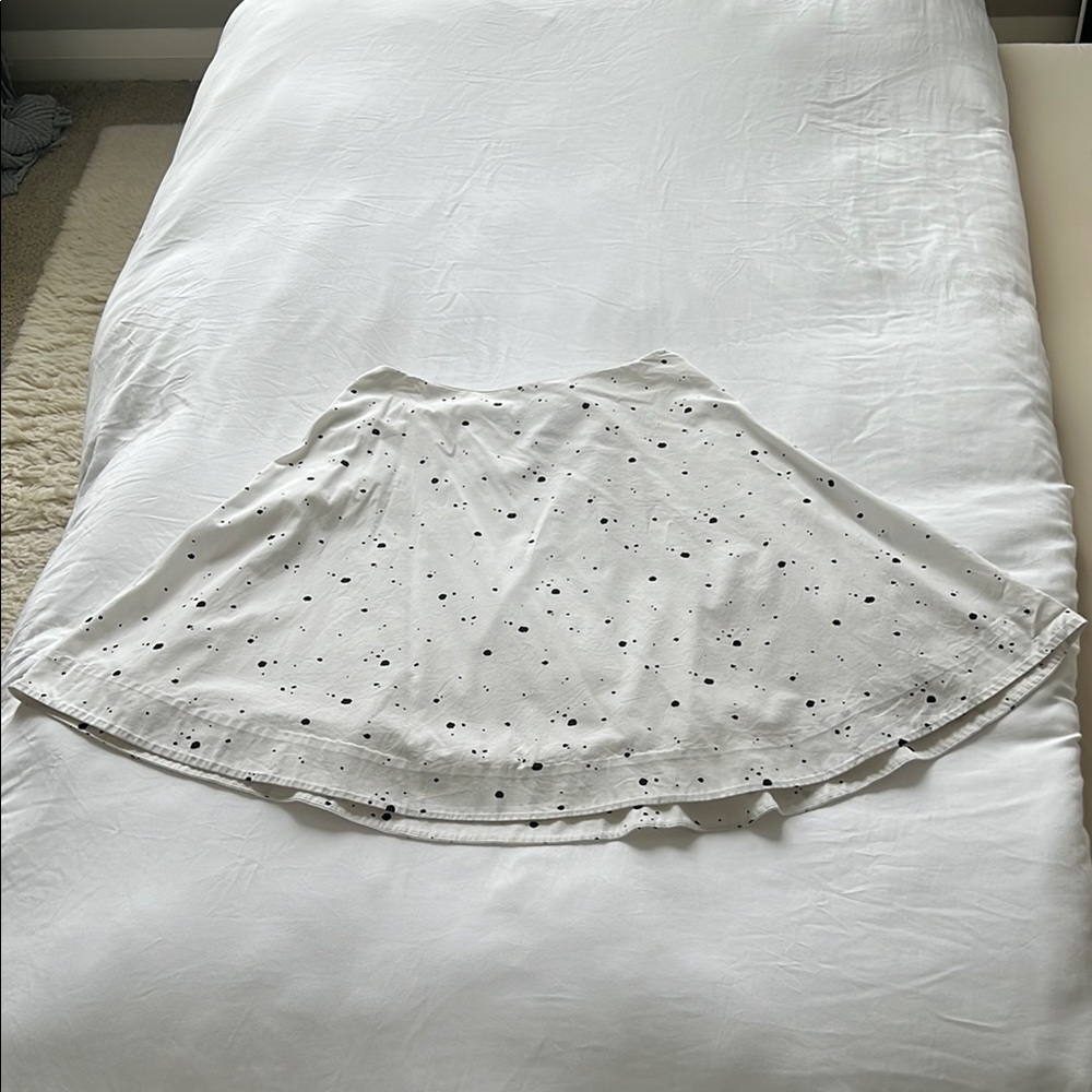 Marc By Marc Jacobs Cream A-Line Mini Skirt with Cut Out